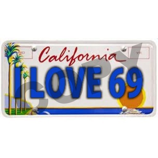 Second Life Marketplace - California I LOVE 69 Car / Motorcycle
